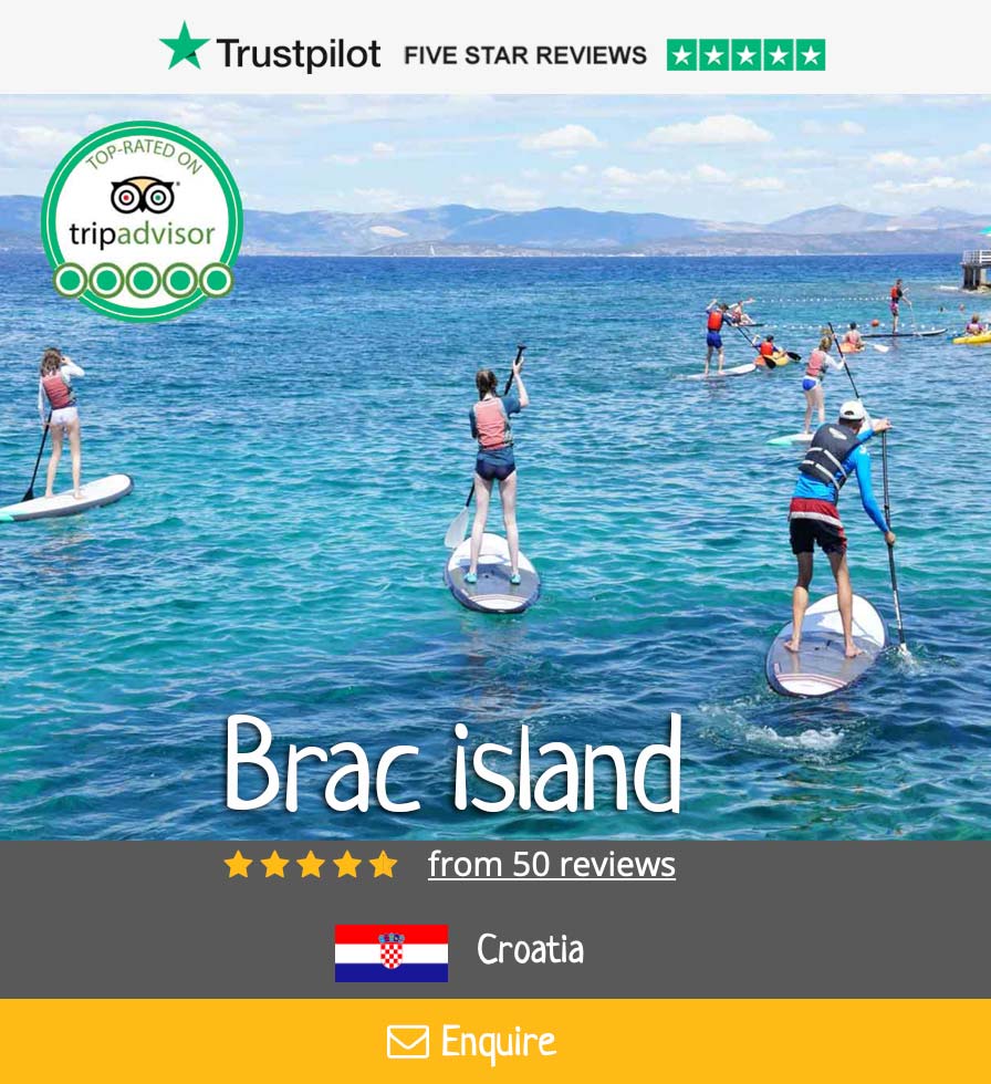 Brac island family active holidays in Croatia